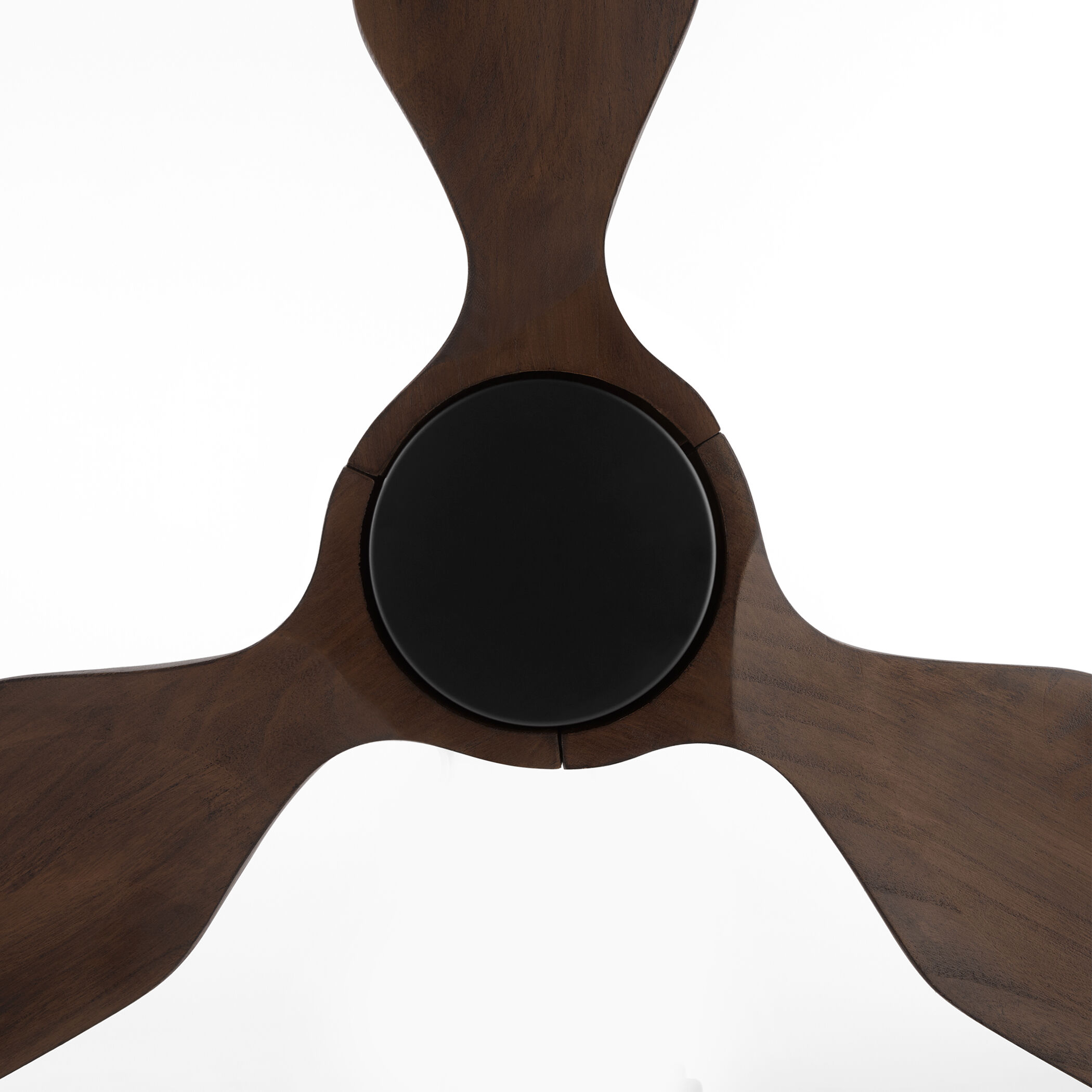 Veleta 56 inch Matte Black with Walnut Blades Ceiling Fan