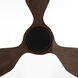 Veleta 56 inch Matte Black with Walnut Blades Ceiling Fan