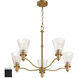 Lawton 5 Light 28 inch Matte Black Chandelier Ceiling Light