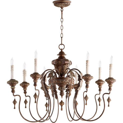 Salento 8 Light 38 inch Vintage Copper Chandelier Ceiling Light