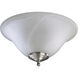 Fort Worth LED Satin Nickel and White Fan Light Kit 