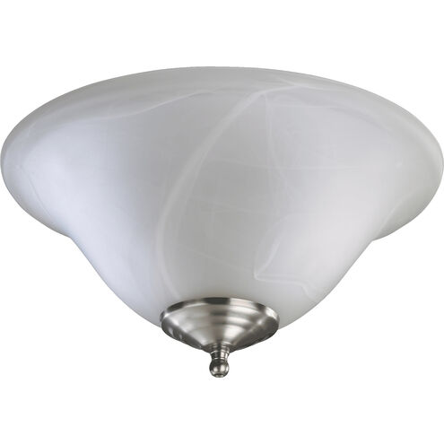 Fort Worth LED Satin Nickel and White Fan Light Kit