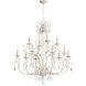 Ariel 12 Light 35 inch Persian White Chandelier Ceiling Light 