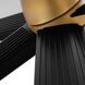 Spree 84 inch Brushed Brass with Matte Black Blades Patio Fan