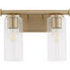 Juniper 2 Light 14.25 inch Aged Brass Vanity Light Wall Light