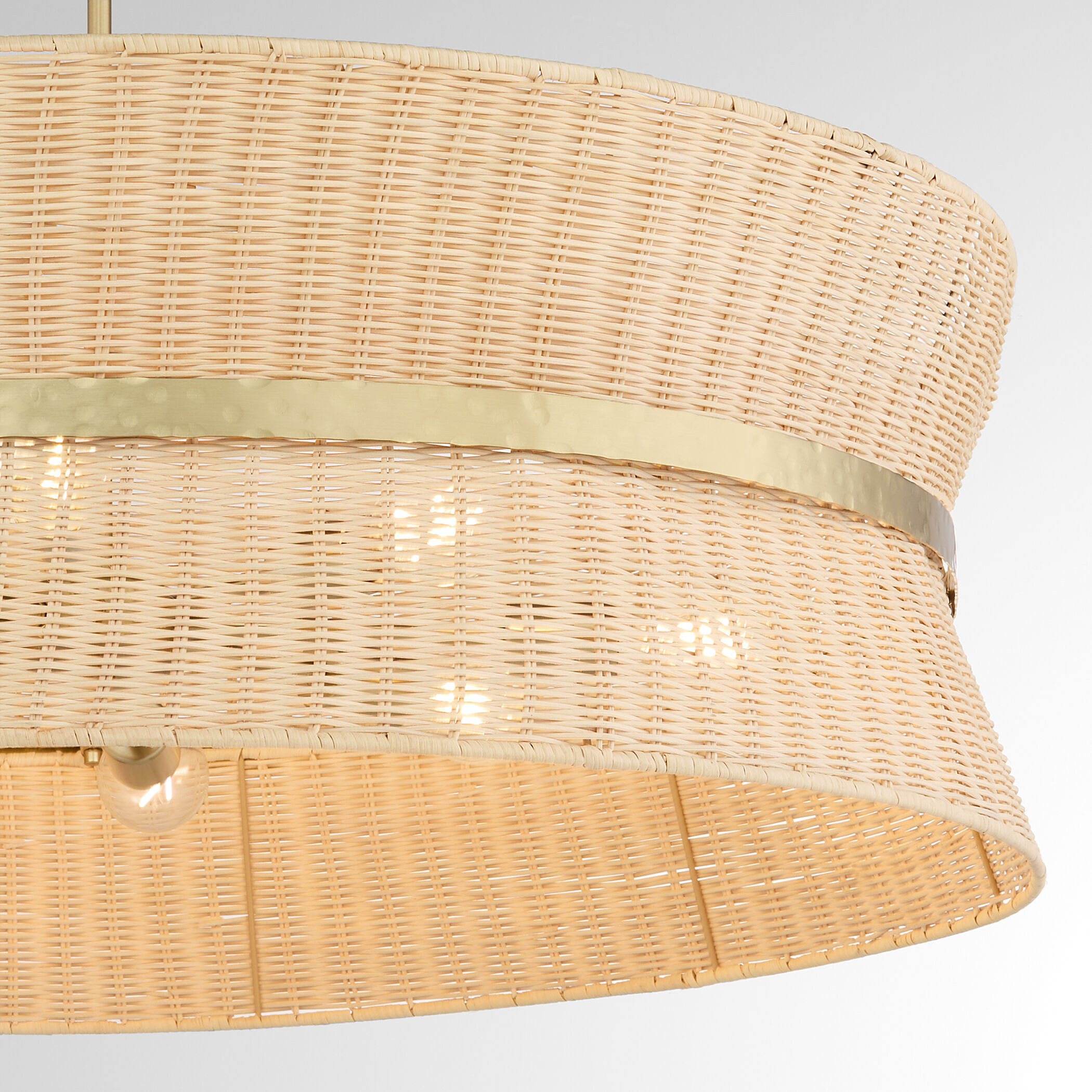 Fairview 8 Light 36 inch Brushed Brass Pendant Ceiling Light