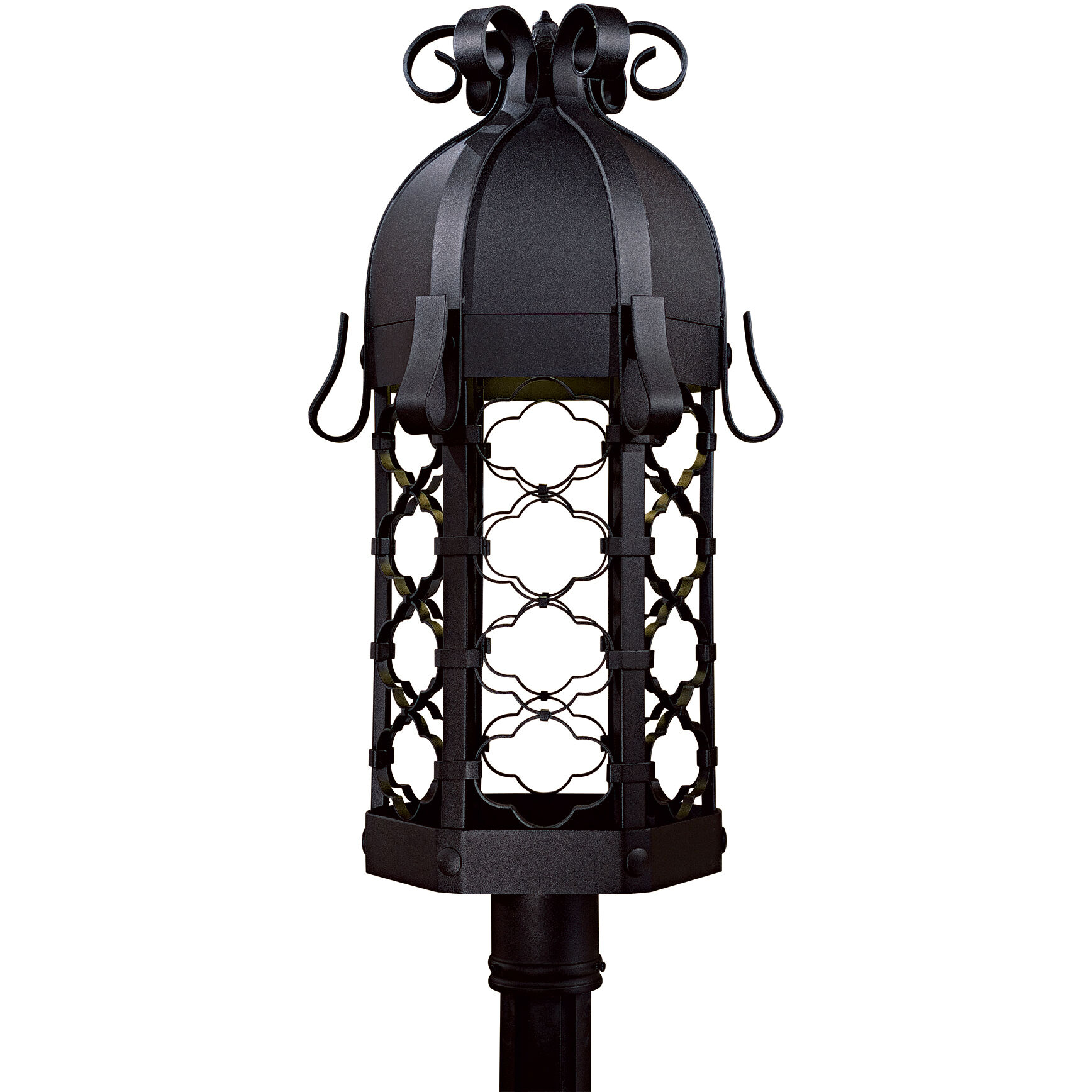 Montalbo 1 Light 28.25 inch Coal Outdoor Post Mount Lantern, The Great Outdoors