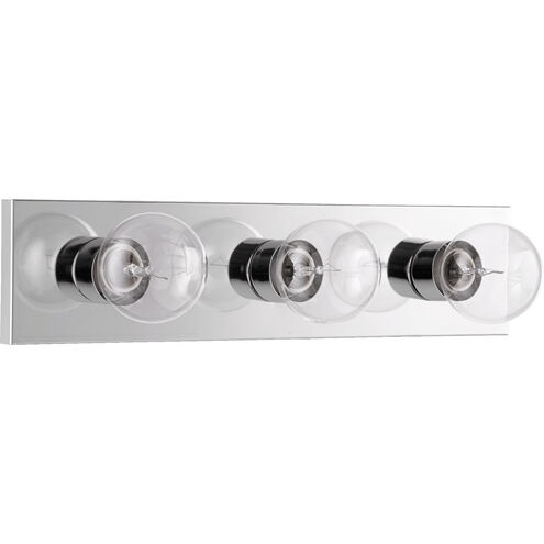 Fort Worth 3 Light 18 inch Chrome Vanity Light Wall Light