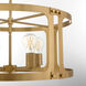 Colburn 4 Light 22 inch Brushed Brass Pendant Ceiling Light