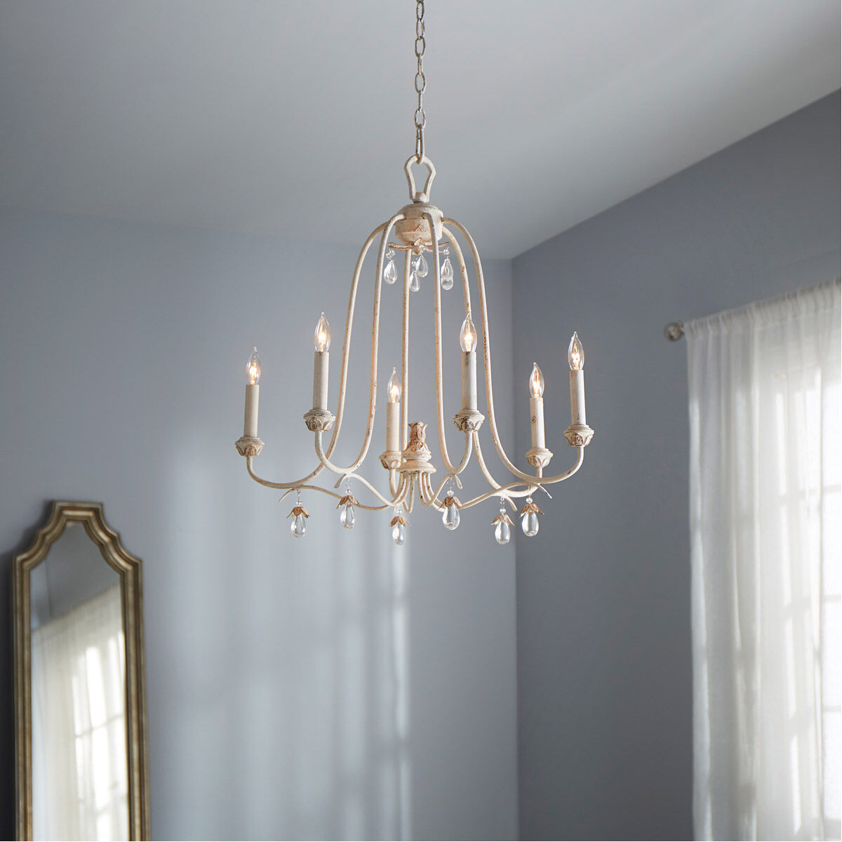 Quorum Venice 6144 6 70 Chandelier Light Persian White