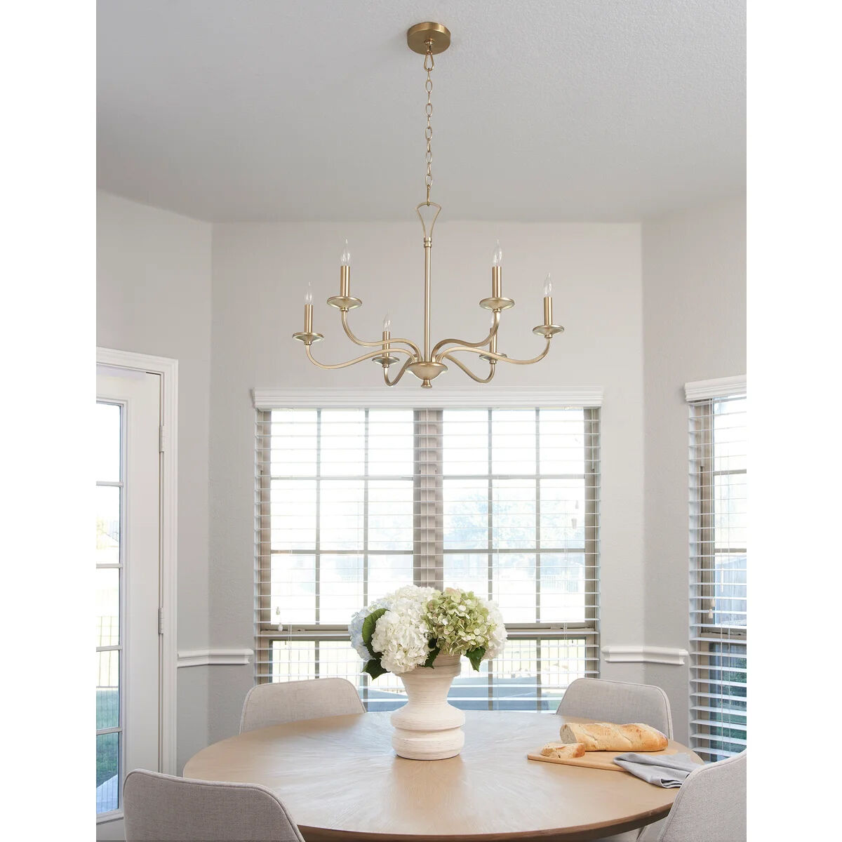 Brass 6 light chandelier cheap