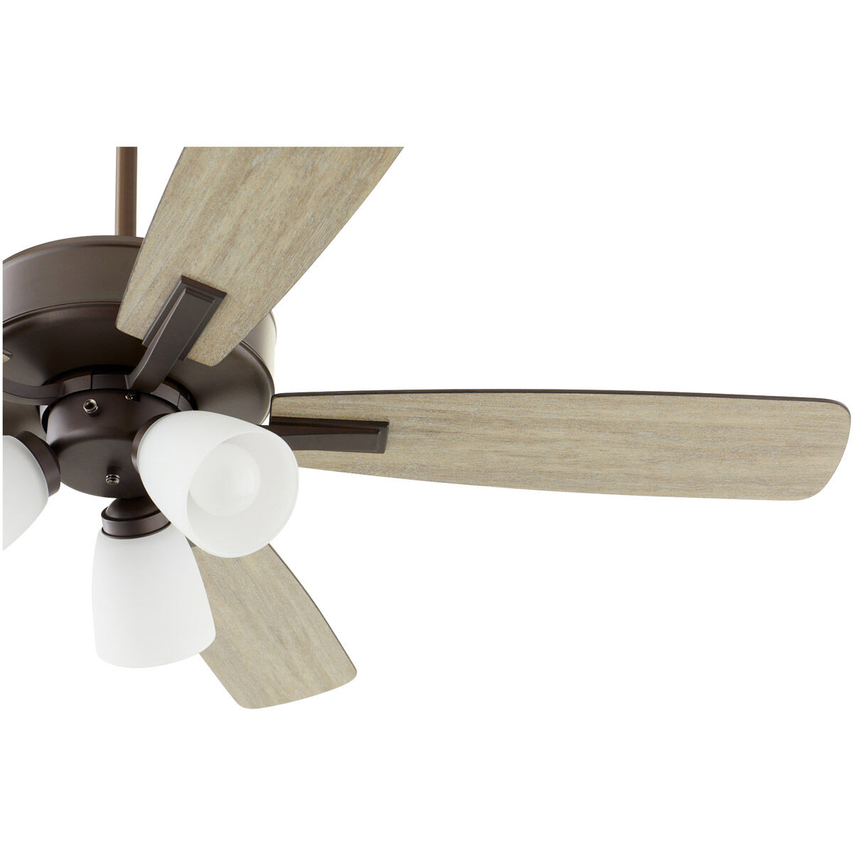 Ovation 52 inch Oiled Bronze with Oiled Bronze/Weathered Oak Blades Ceiling Fan