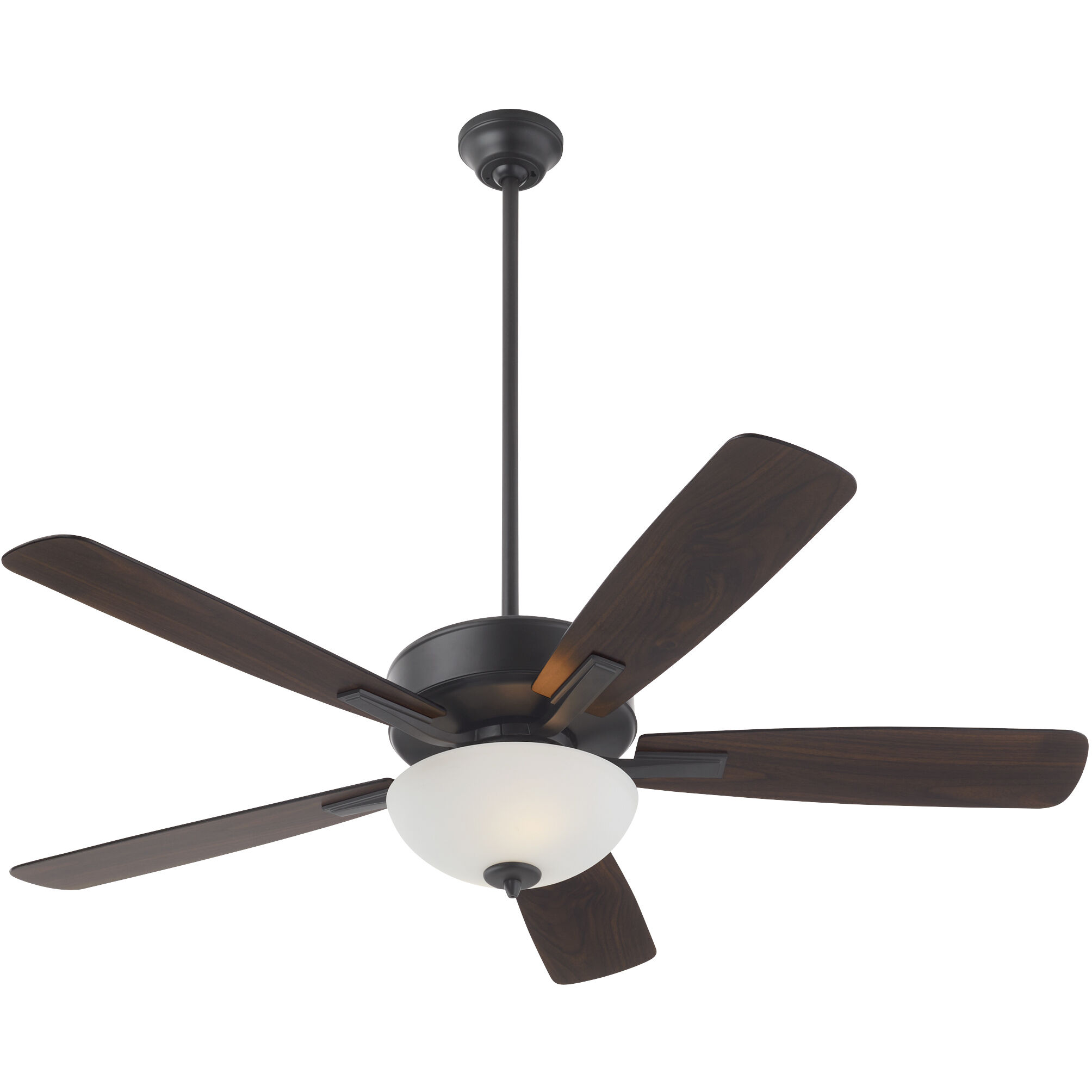 Ovation 52 inch Matte Black with Matte Black/Walnut Blades