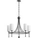 Lee Boulevard 5 Light 28 inch Matte Black Chandelier Ceiling Light