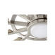 Cirque 72 inch Satin Nickel with Silver Blades Patio Fan