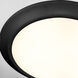 LED Disk 1 Light 9.5 inch Matte Black Indoor/Outdoor Flush Mount
