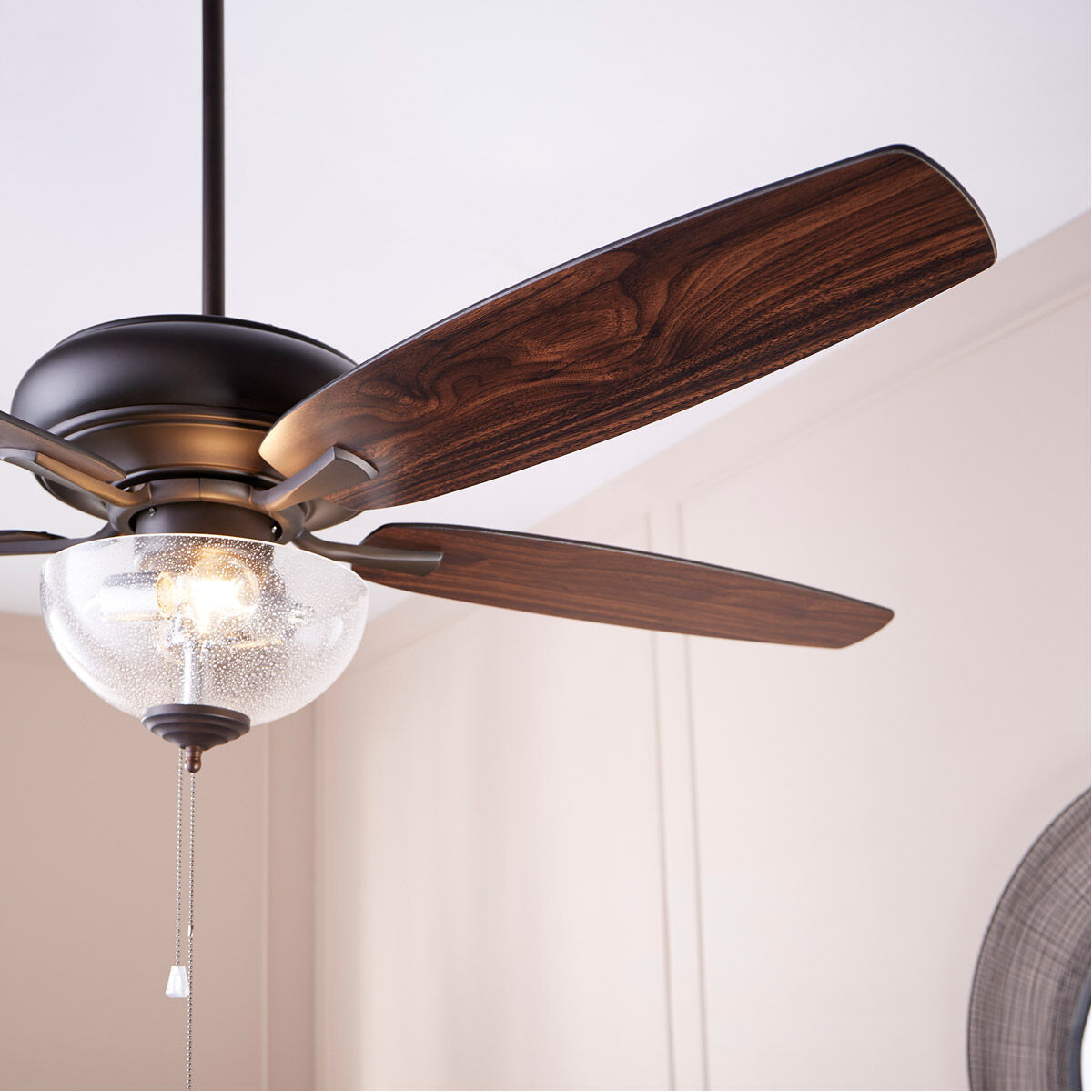 Apex 56 inch Oiled Bronze with Oiled Bronze/Walnut Blades Indoor Ceiling Fan