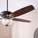Apex 56 inch Oiled Bronze with Oiled Bronze/Walnut Blades Indoor Ceiling Fan