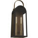 Rossi 2 Light 20 inch Matte Black with Aged Copper Outdoor Wall Lantern