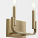 Tempo 2 Light 13 inch Aged Brass Wall Sconce Wall Light