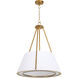Gorham 4 Light 23 inch Brushed Brass Pendant Ceiling Light