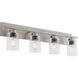 Carter 4 Light 30 inch Satin Nickel Vanity Light Wall Light