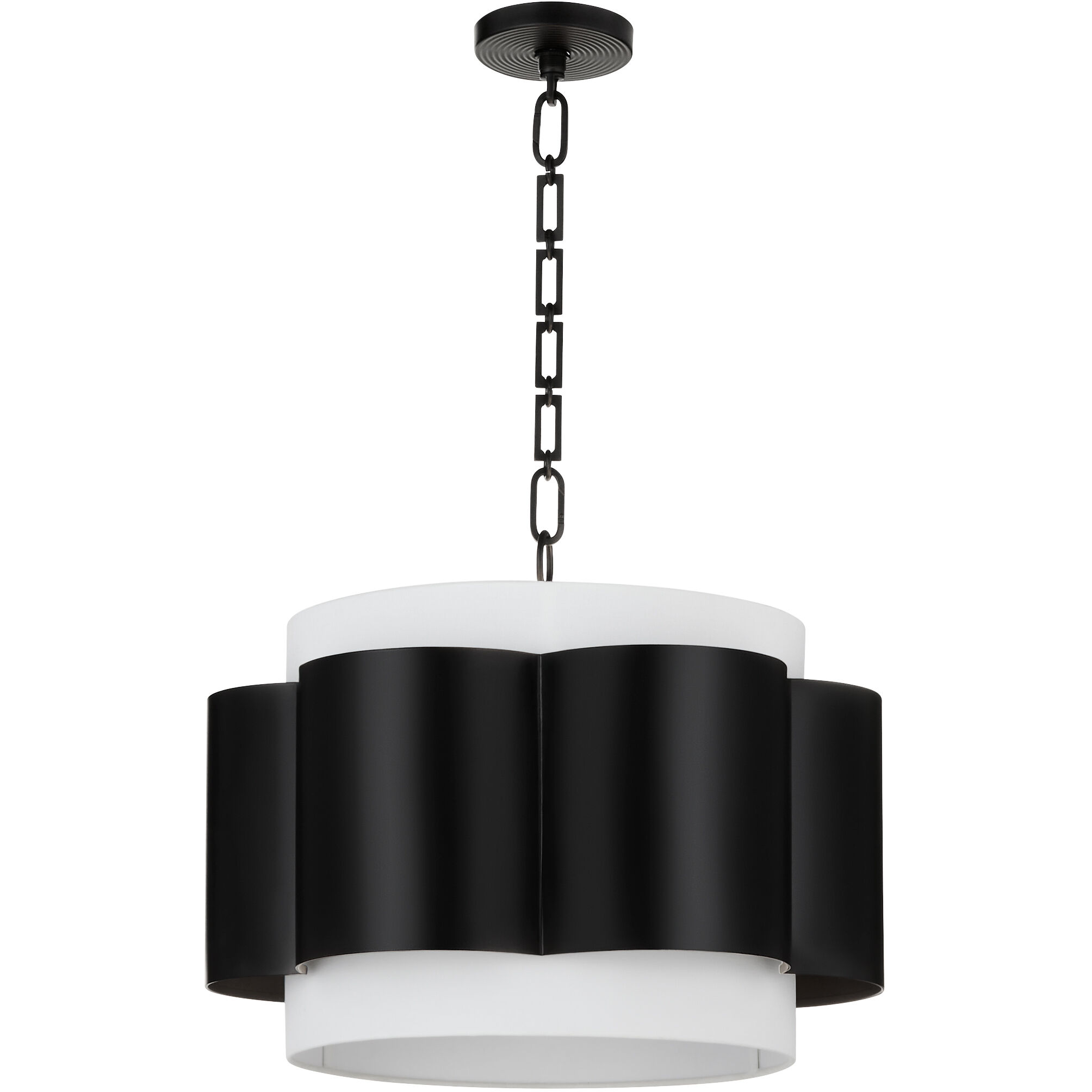 Belinder 4 Light 22 inch Matte Black Pendant Ceiling Light