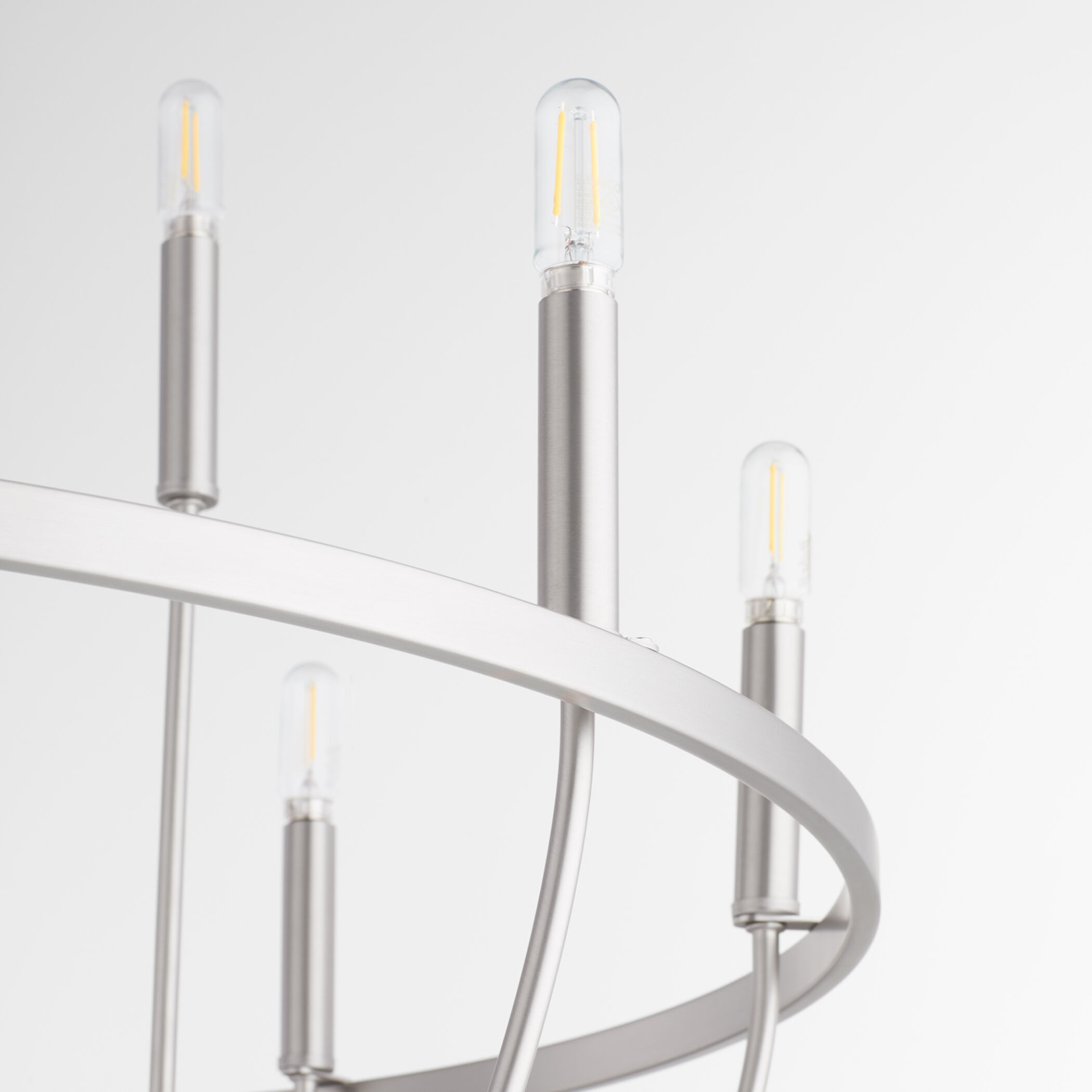 Tribute 12 Light 34 inch Satin Nickel Chandelier Ceiling Light