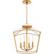 Mantle 4 Light 14.50 inch Pendant