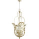 Le Monde 6 Light 20.75 inch Aged Silver Leaf Pendant Ceiling Light