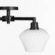Cassini 4 Light 26 inch Matte Black Semi-Flush Mount Ceiling Light