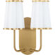 Belinder 12 inch Aged Brass Wall Mount Wall Light