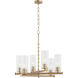 Mercier 6 Light 26 inch Aged Brass Chandelier Ceiling Light