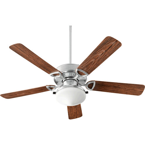 Estate Patio 52 inch Galvanized with Walnut Blades Patio Fan