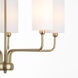 Charlotte 5 Light 27 inch Aged Brass Chandelier Ceiling Light