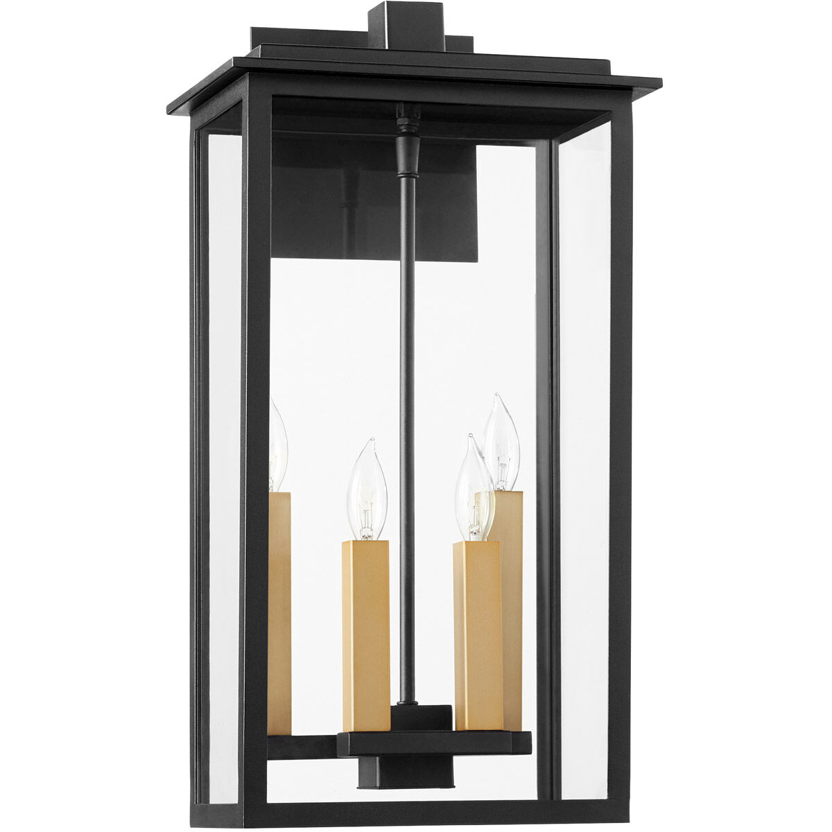 Westerly 4 Light 21 inch Noir Outdoor Wall Mount 