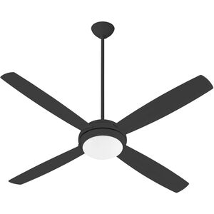 Expo 60 inch Matte Black with Matte Black/Weathered Gray Blades Ceiling Fan