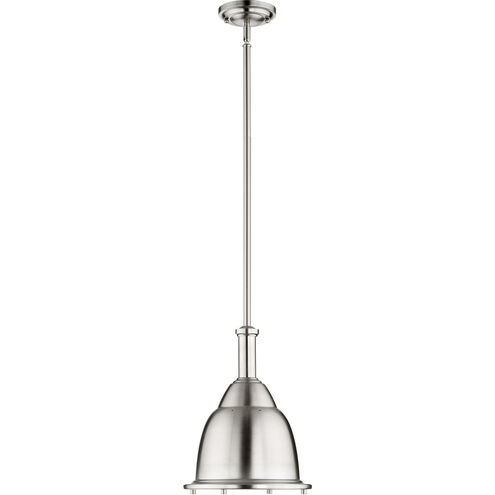 Fort Worth 1 Light 11 inch Satin Nickel Mini Pendant Ceiling Light, Dome