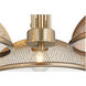 Omni 3 Light 31.5 inch Aged Brass Mini Chandelier Ceiling Light