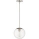 Fort Worth 1 Light 10 inch Satin Nickel Mini Pendant Ceiling Light