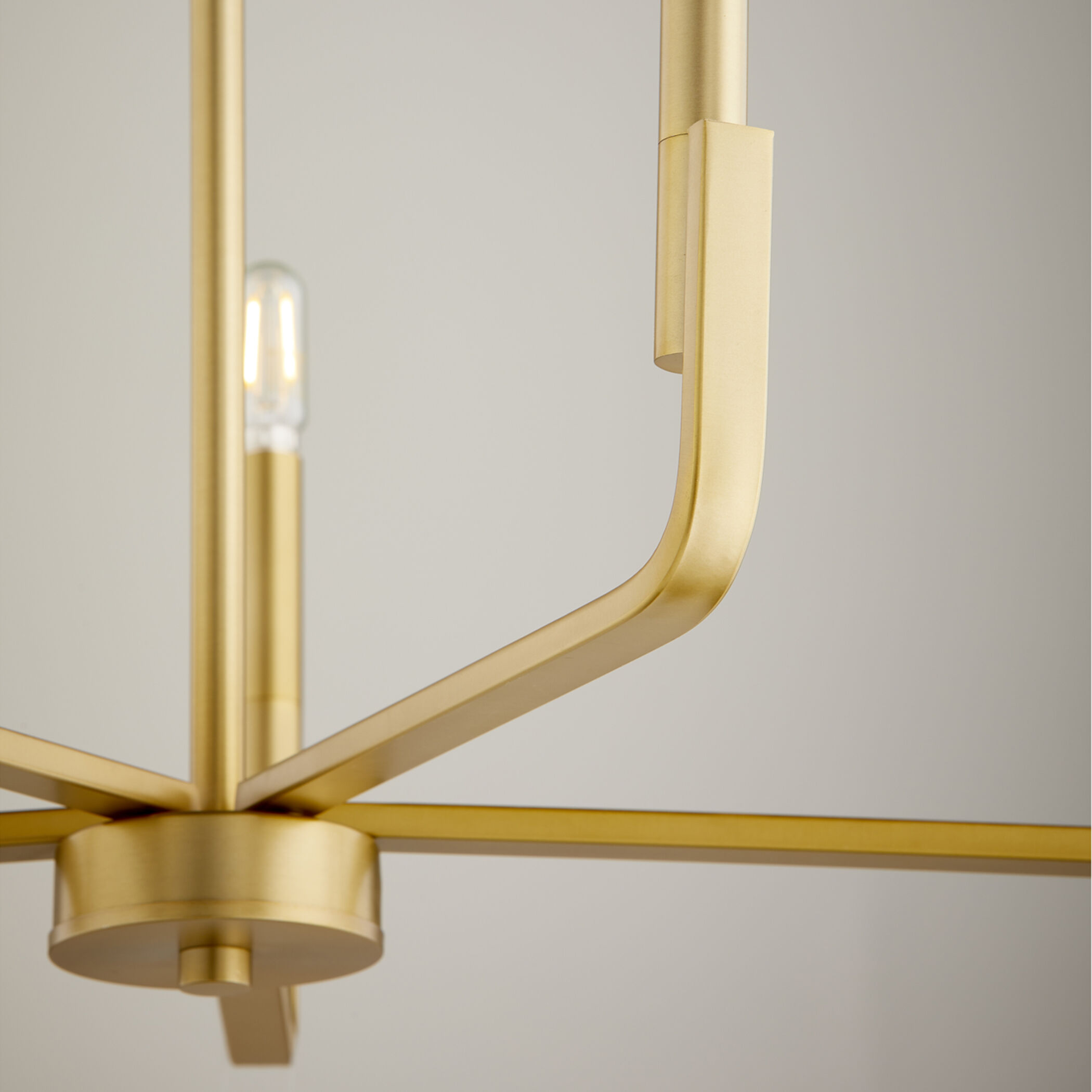 Tempo 6 Light 25 inch Aged Brass Chandelier Ceiling Light