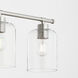 Tribute 4 Light 35 inch Satin Nickel Vanity Light Wall Light