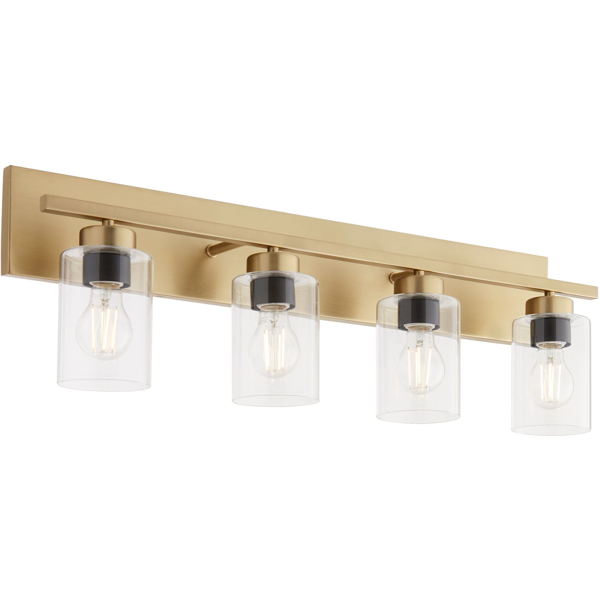 Carter 4 Light 30 inch Aged Brass Vanity Light Wall Light