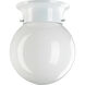 Fort Worth 1 Light 6 inch White Flush Mount Ceiling Light