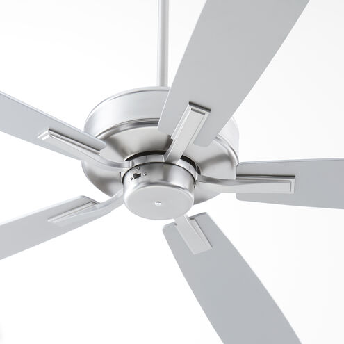 Ovation 60 inch Satin Nickel with Silver/Weathered Gray Blades Ceiling Fan