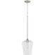 Raymond 1 Light 8 inch Satin Nickel Pendant Ceiling Light