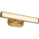 Belinder 0 watt 22.5 inch Aged Brass Picture Light Wall Light