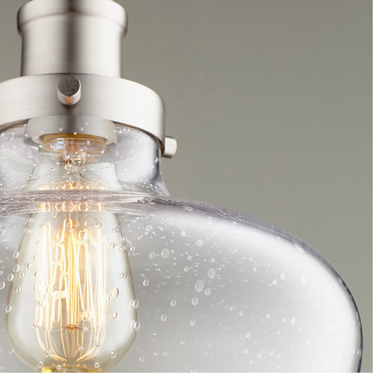 Fort Worth 1 Light 10 inch Satin Nickel Mini Pendant Ceiling Light