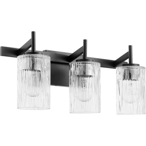Fort Worth 3 Light 21 inch Noir Vanity Light Wall Light