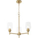 Wallinger 3 Light 20.5 inch Aged Brass Chandelier Ceiling Light